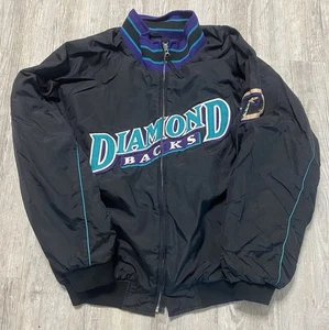 Vintage Majestic MLB Arizona Diamondbacks Authentic Fleece Lined Jacket Size XL - Picture 1 of 12
