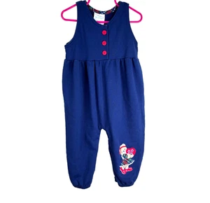VTG 90s Health-tex Christmas Bubble Romper 24M Embroidered Bear Plaid Holiday - Picture 1 of 10