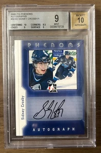 2006 ITG Phenoms Autographs #SCA3 Sidney Crosby Team Canada BGS 9 MINT Auto 10 - Picture 1 of 7