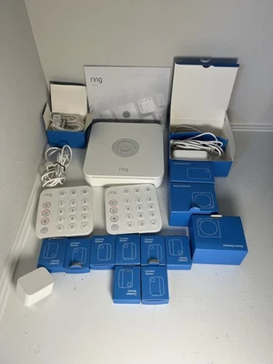 NEW 14 Piece Kit Ring Alarm 2nd Generation Home Security System - White - Image 1 of 3