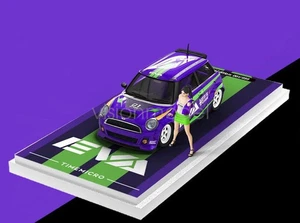 TM 1:64 Scale EVA Mini Cooper Figure Sports Model Diecast Metal Model Collection - Picture 1 of 18