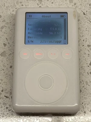 15gb Apple iPod Classic 3rd Gen A1040 White Not Tested - image 1 of 4