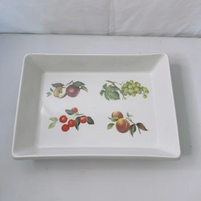 Cordon Bleu International White Fruit Dessert Serving Dish Casserole - Image 1 of 4