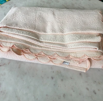 Cama Doble Floral Rosa Pastel Colección Europea Sferra Bros + Falsa Foto 1 de 4