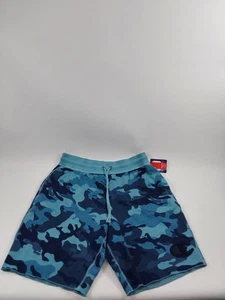 Champion Vintage Dye Camo Shorts Cornflower Teal Camo Men's  - Picture 1 of 4