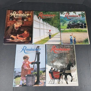 Lot Of 5 Vintage Reminisce Magazines January/December 1992 Issues Nostalgia & Hi - Picture 1 of 9