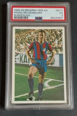 Franz Beckenbauer Bergmann Verlag 1968/69 original ungeklebt - Bild 1 von 2