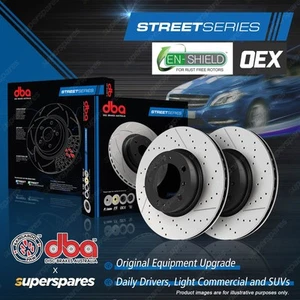 DBA Front Drilled & En-Shield Brake Rotors for Maserati Ghibli D S M157 3.0L - Picture 1 of 4