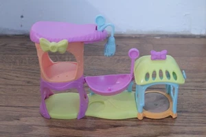 Authentic Littlest Pet Shop LPS Green Pink Meow Manor House  - Picture 1 of 3