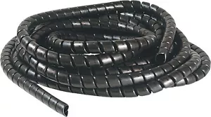Cavo di protezione protezione avvolgimento tubo idraulico a spirale ordinato - nero - 20 mm - Foto 1 di 2