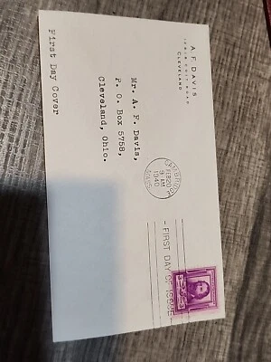 US 1940 First Day Issue, 3c James Russel Lowell, Famous Americans - #C39 - Image 1 of 3