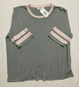 Neu mit Etikett Hippie Rose Schlaftop grau und rosa XL - Bild 1 von 6