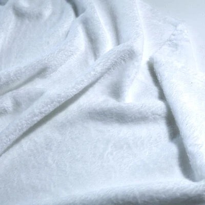 Kuschelweich Teddy-Plüsch Kinderdecke als Meterware Teddystoff Weiß - Bild 1 von 4