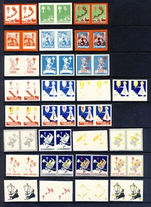 KANADA 1939 bis 1958 Weihnachtsetiketten oder Siegel Proofs gummiert - Bild 1 von 5