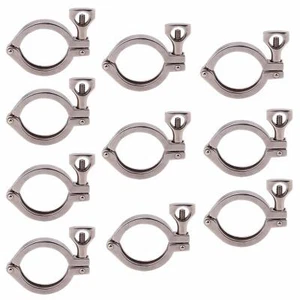 10 paquetes de brida de férula de un solo pasador con tuerca de ala SS304 1,5-4 pulgadas - Imagen 1 de 5