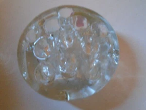 Vintage Round 11 Hole Clear Glass Flower Frog Floral Arrangements Holder 3 Inch - Picture 1 of 3