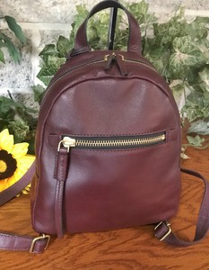 Fossil Leather Exterior Backpack Bags 