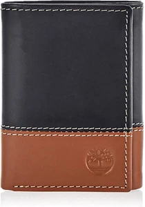 Timberland Men'S Leather Trifold Wallet with ID Window Compact Design Money Card - Picture 1 of 21