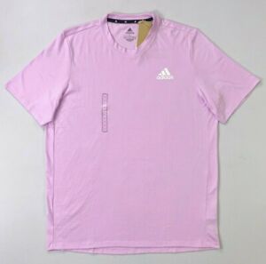 Men's Adidas Primegreen Aeroready Cotton/Polyester Soft Short Sleeve Logo Shirt 
