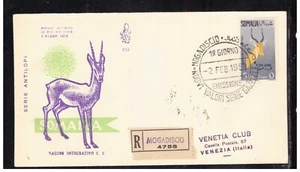 Busta Somalia AFIS 1° Giorno 1959 Fauna Animali Aerea Venetia Club WA470 - Picture 1 of 1