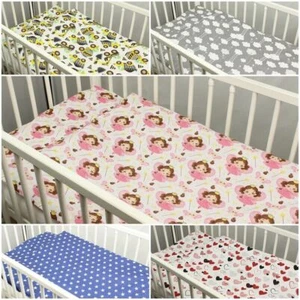 5 pc Bedding Set Nursery Baby Covers +Quilt Pillow+Fitted Sheet For Cot Animals - Picture 1 of 56