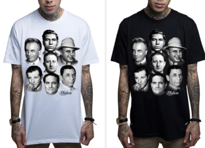 Camisa Mafioso Born Killers Gangsters Crime Boss Capone Gotti Cosa Nostra Mafia Foto 1 de 4