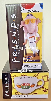 FRIENDS TURKEY HEAD BOBBLEHEAD CENTRAL PERK COFFEE MUG CUP BROOKLYN CYCLONES SGA - Image 1 of 4