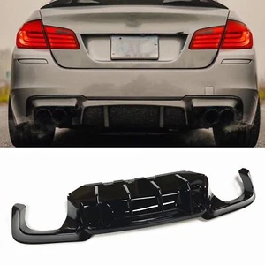 Diffusore Ammortizzatore Posteriore Per BMW F10 MT STYLE 2011 2012-17 2013 Nero Lucido - Foto 1 di 10