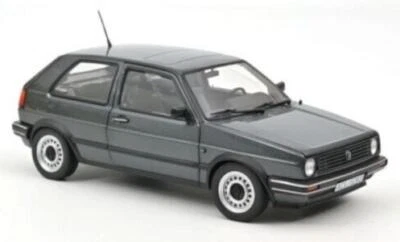 Volkswagen VW Golf 2 CL Modellino Auto NOREV 1:18 Grigio Metallico Nuovo 188556 - Immagine 1 di 4