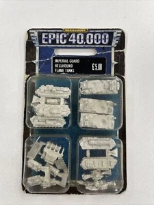 Warhammer Epic 40.000 Imperial Guard Hellhound Flame Tanks blister sigillato - Foto 1 di 9