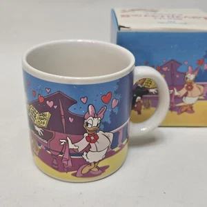 Disney Mickie Minnie Mouse Sweetheart Coffee Mug Vintage New - Picture 1 of 8