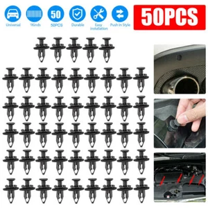 50x Radiator Core Support Upper Panel Cover Retainer Nylon Clips Car Accessories - Imagen 1 de 12