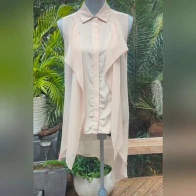 Top túnica BCBG MAX AZRIA Kaley seda alto-bajo | XS Foto 1 de 4