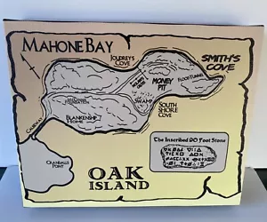 Oak Island Map 8x10 Canvas Print Full Color Awesome Decor Free Ship - Picture 1 of 7