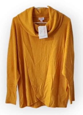 Lularoe Solid Small Kristen Cowl Neck Waffle Knit Fall Sweater NEW! - Image 1 of 3