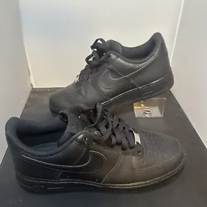 Nike Air Force 1 Low '07 Mens Size 10.5 Black Athletic Shoes Sneakers 315122-001 - Picture 1 of 5