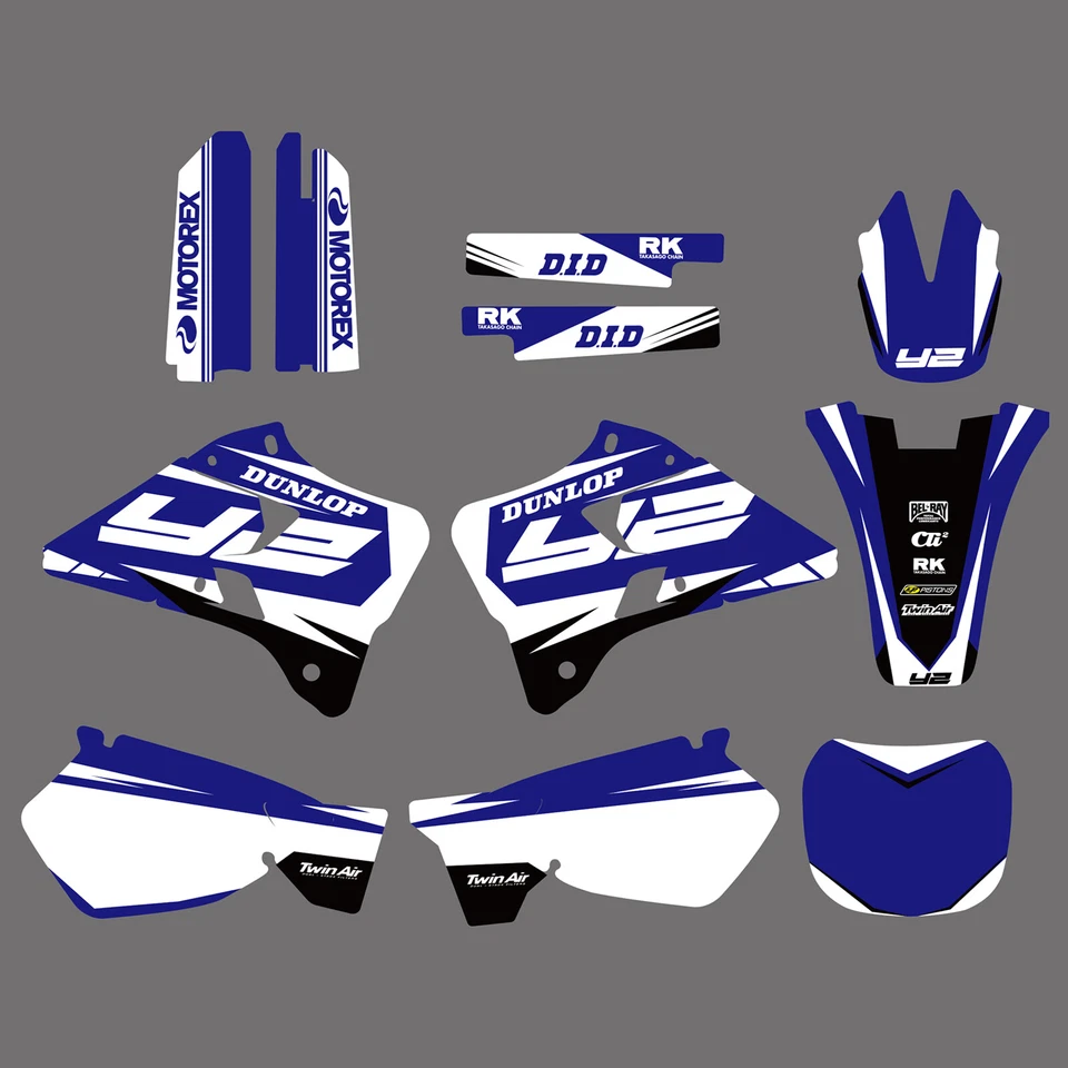 Kit de calcomanías adhesivas Team Graphics para Yamaha YZ125 YZ250 1996 97 98 99 00 2001 Foto 1 de 1