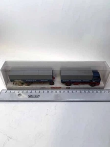 084907 Wiking 1:87 Büssing BS16 tren de carga plataforma Gevelsberger Spedition - Imagen 1 de 1