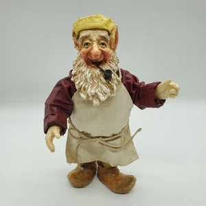 Vintage 1988 Possible Dreams CLOTHTIQUE 6" Weihnachtselfe mit Pfeife und Schürze - Bild 1 von 8