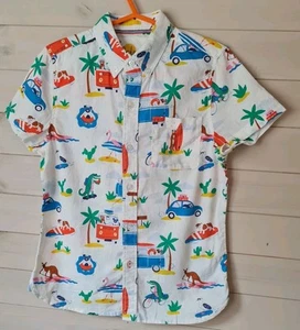 Camisa Mini Boden Niños Vacaciones Playa Lino Algodón Edad 9-10 Años Nueva G3 - Imagen 1 de 5