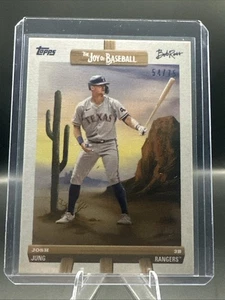 2025 Topps Bob Ross Joy Of Baseball Easel Josh Jung 54/75 #35 - Picture 1 of 2