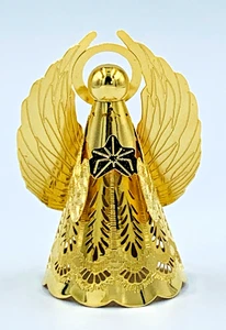 Vtg 1988 Hallmark Brass Heavenly Glow Keepsake Miniature Angel Tree Topper MIB - Picture 1 of 10