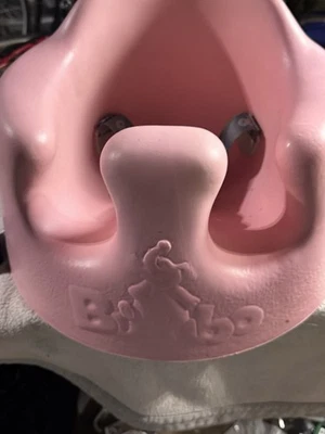 Asiento de piso para bebé Bumbo con correas de seguridad incorporadas silla​ rosa intenso fucsia Foto 1 de 4