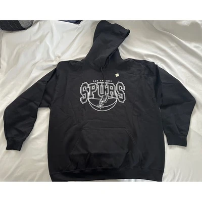 Junk Food San Antonio Spurs NBA Sudadera con Capucha Negra XL Bolsillo Frontal Sudadera para Hombres Foto 1 de 4
