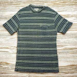 Vintage 90’s Arizona Jean Company Aztec Stripe Pocket Shirt Distressed Lag - Picture 1 of 10