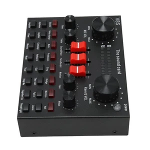 Bt Live-Soundkarte 8 Modi Voice Changer Sound Mixer Board Mit 16 Soundef KUI - Afbeelding 1 van 24