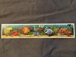 Scott 3317-20 Aquarium Fish, 4er Streifen postfrisch 33c 1999 - ungebraucht Briefmarken - Bild 1 von 2