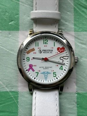 Женские кварцевые часы Prestige с медицинскими символами - Изображение 1 из 4