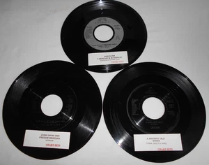 Freddie Mercury Queen NM 3 X 7" Jukebox Promos Thank God its Xmas Barcelona Etc - Picture 1 of 7