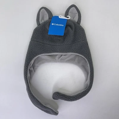 NUEVO CON ETIQUETAS Columbia Tiny Animal Niño Gorro II Talla Única Gris Foto 1 de 4
